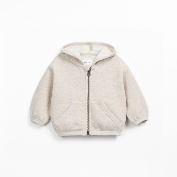 Giacca felpata con cappuccio, chiusura frontale e tasche laterali Playup